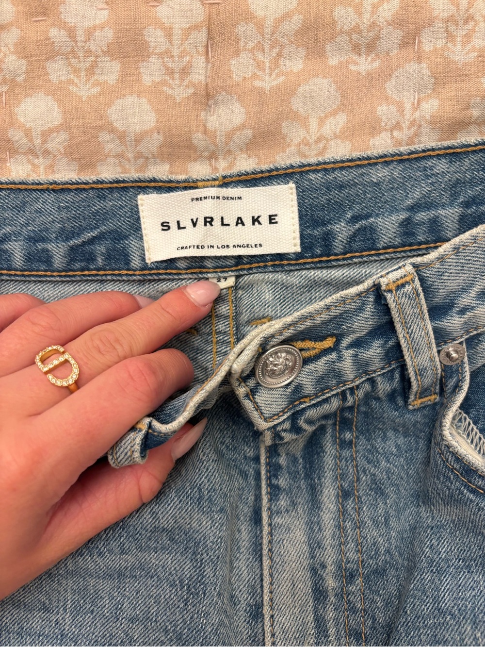 SLVRLAKE High-Rise Light Blue Denim Jeans